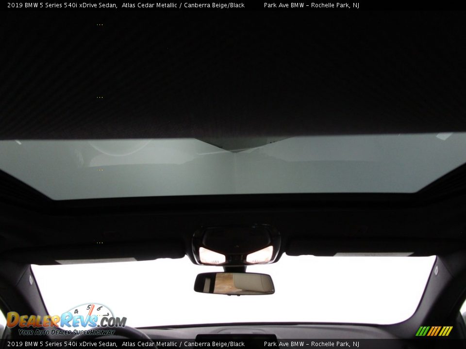 2019 BMW 5 Series 540i xDrive Sedan Atlas Cedar Metallic / Canberra Beige/Black Photo #21