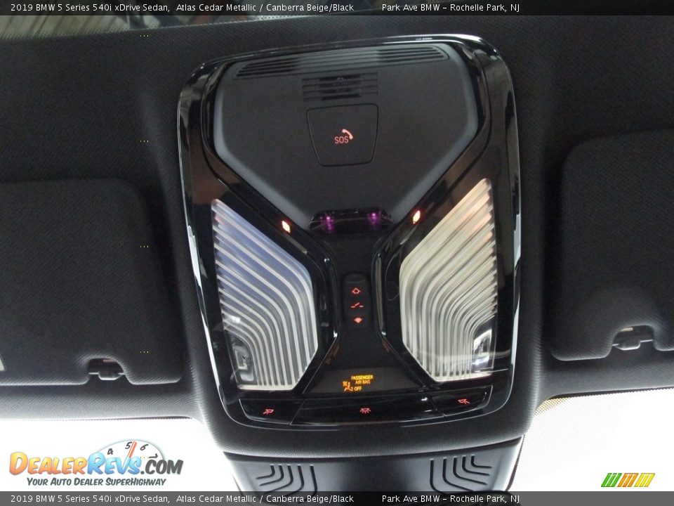 2019 BMW 5 Series 540i xDrive Sedan Atlas Cedar Metallic / Canberra Beige/Black Photo #27