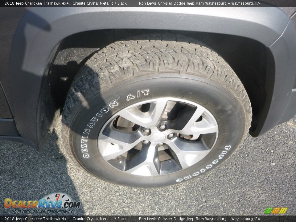 2018 Jeep Cherokee Trailhawk 4x4 Granite Crystal Metallic / Black Photo #8