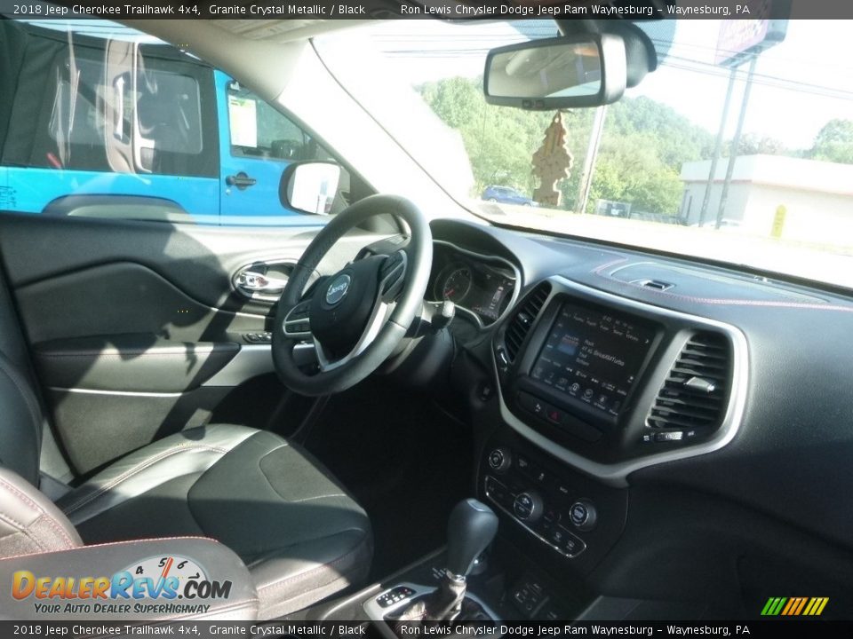 2018 Jeep Cherokee Trailhawk 4x4 Granite Crystal Metallic / Black Photo #10