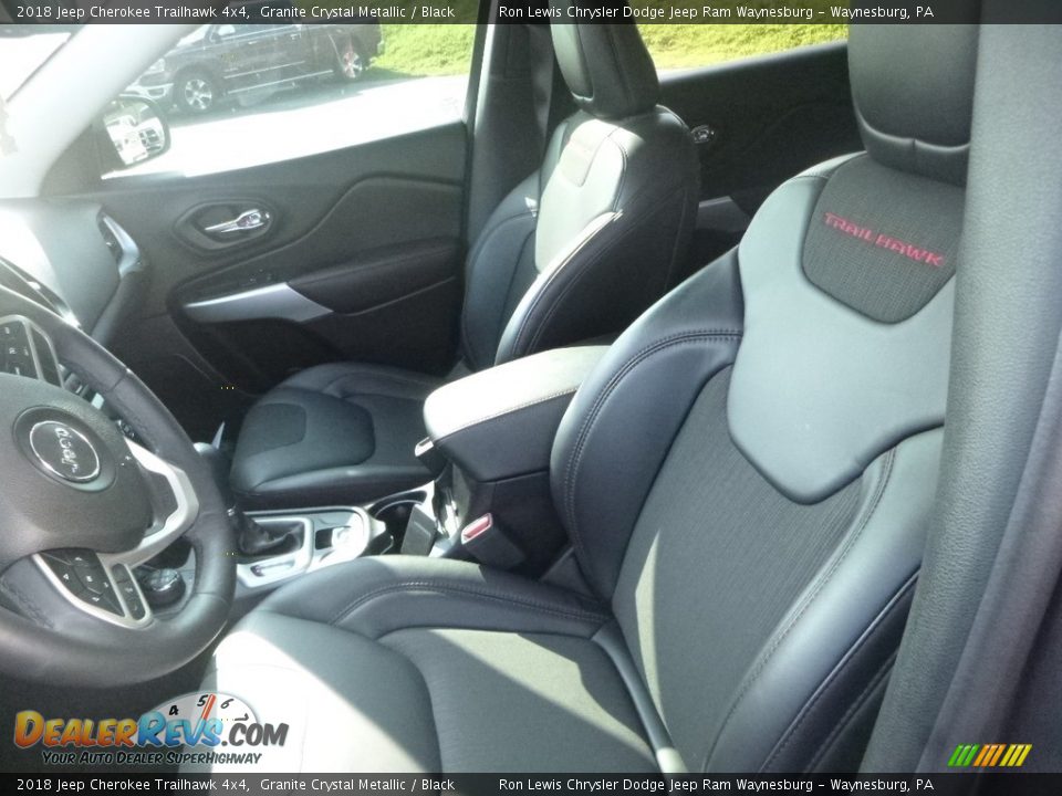 2018 Jeep Cherokee Trailhawk 4x4 Granite Crystal Metallic / Black Photo #12