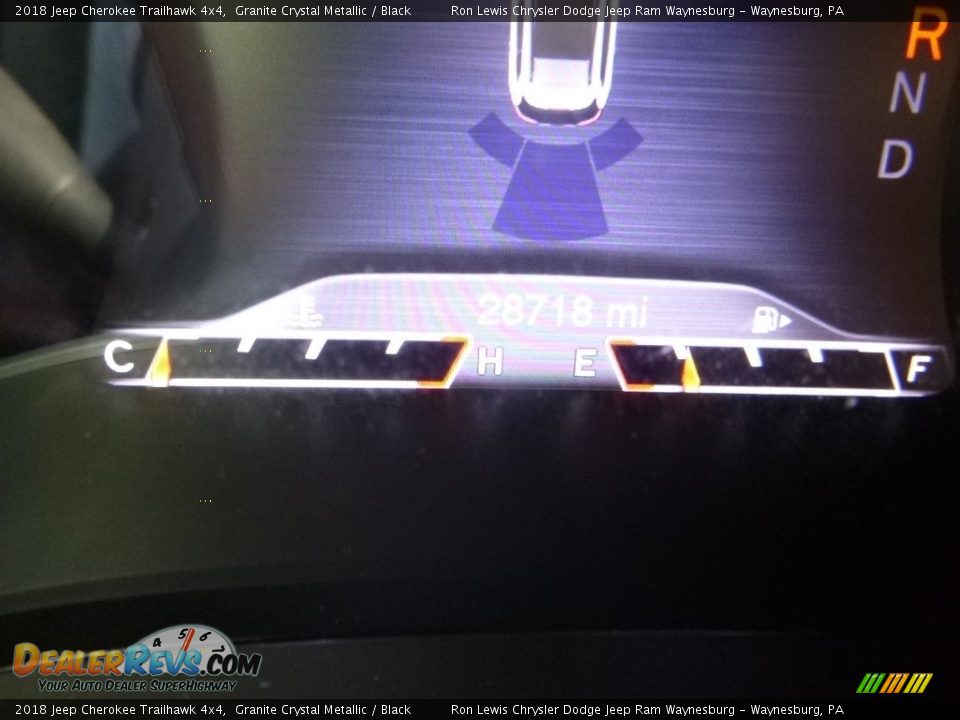 2018 Jeep Cherokee Trailhawk 4x4 Granite Crystal Metallic / Black Photo #17