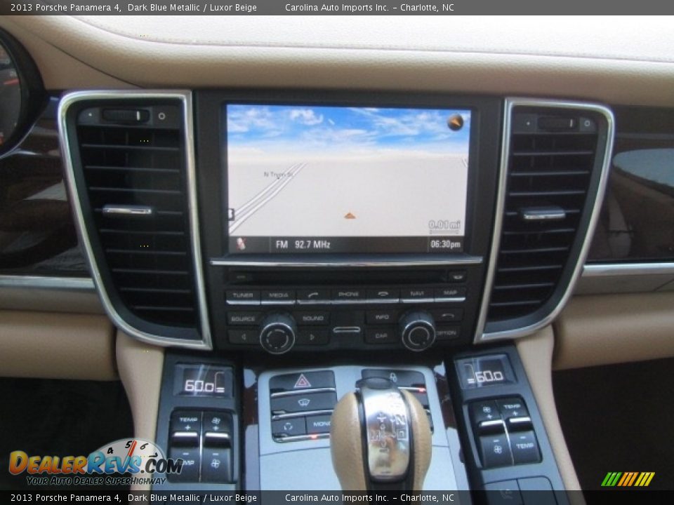 2013 Porsche Panamera 4 Dark Blue Metallic / Luxor Beige Photo #15