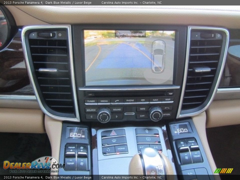 2013 Porsche Panamera 4 Dark Blue Metallic / Luxor Beige Photo #16