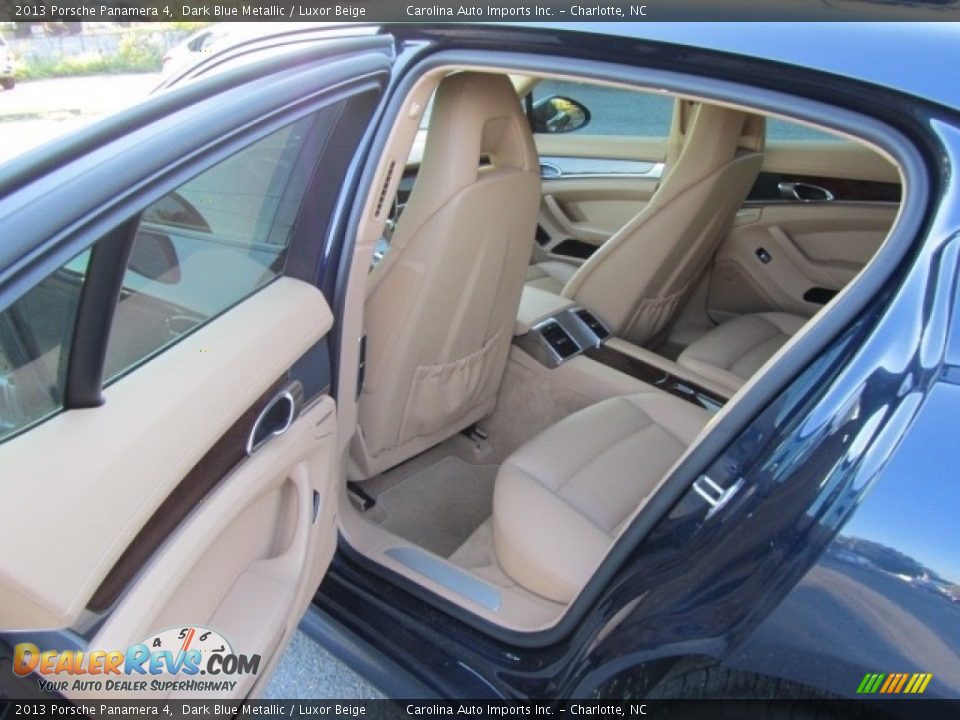 2013 Porsche Panamera 4 Dark Blue Metallic / Luxor Beige Photo #19