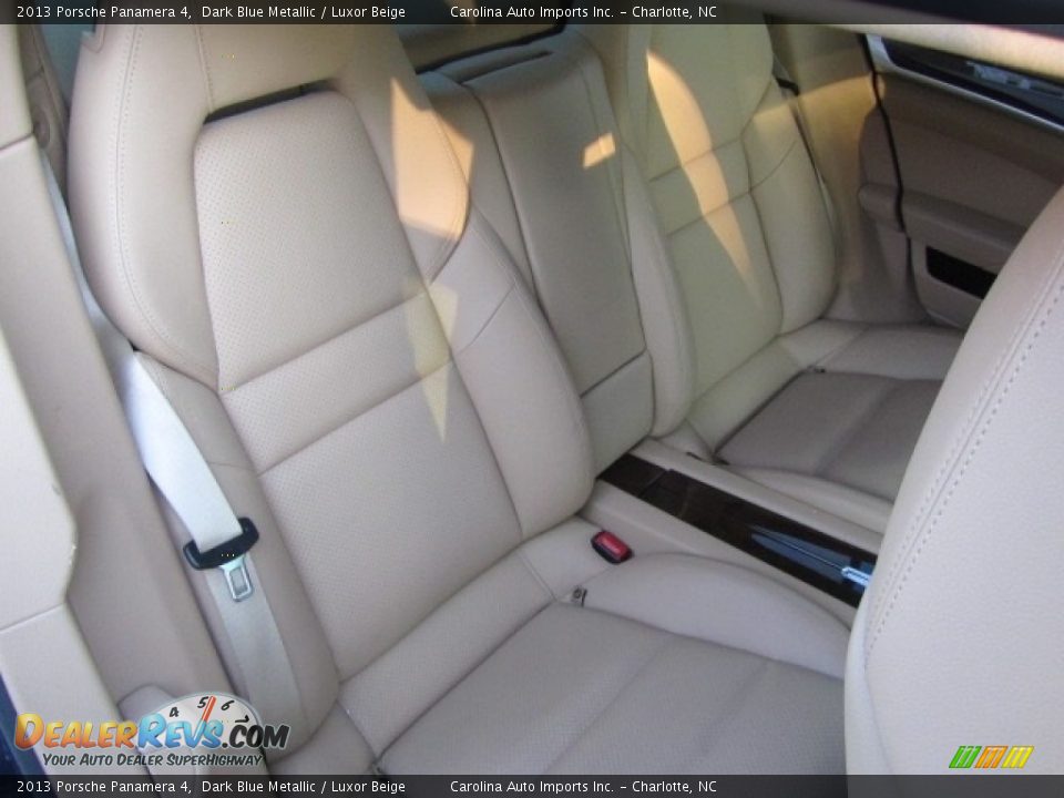 2013 Porsche Panamera 4 Dark Blue Metallic / Luxor Beige Photo #23