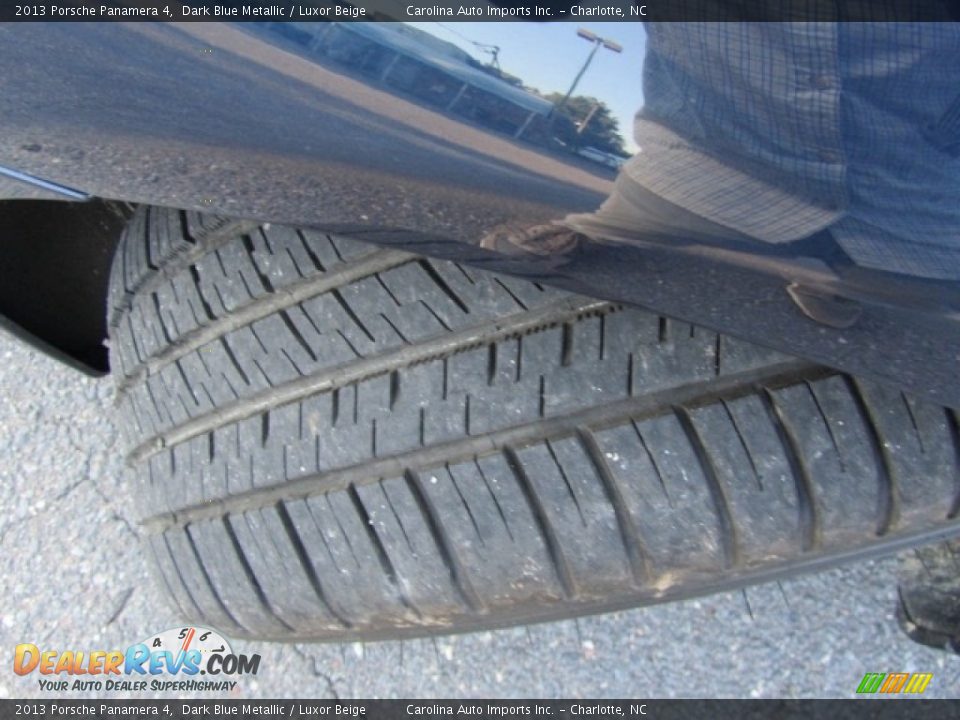 2013 Porsche Panamera 4 Dark Blue Metallic / Luxor Beige Photo #27
