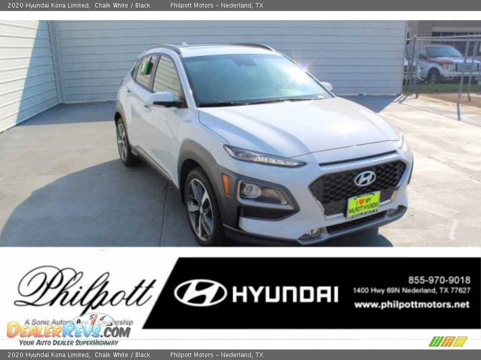 2020 Hyundai Kona Limited Chalk White / Black Photo #1