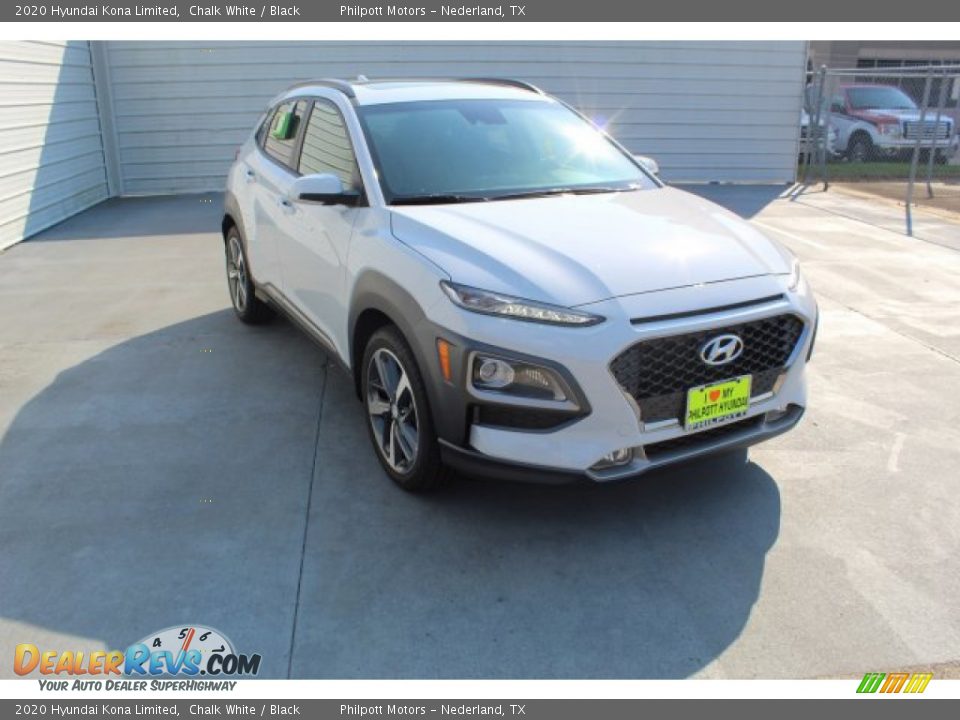 2020 Hyundai Kona Limited Chalk White / Black Photo #2