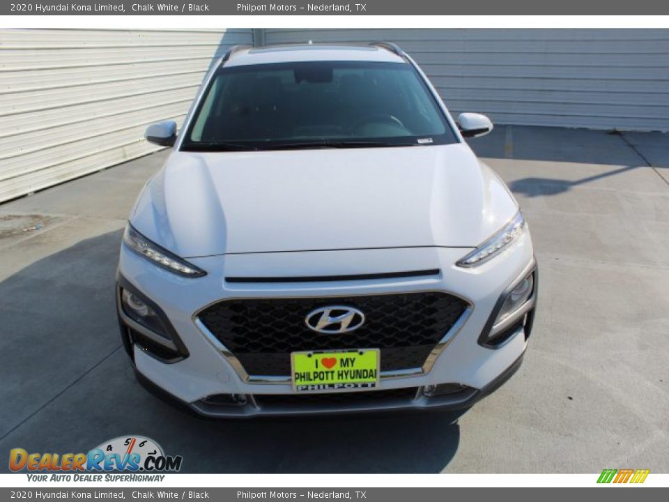 2020 Hyundai Kona Limited Chalk White / Black Photo #3