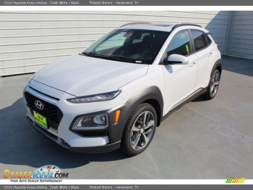 2020 Hyundai Kona Limited Chalk White / Black Photo #4