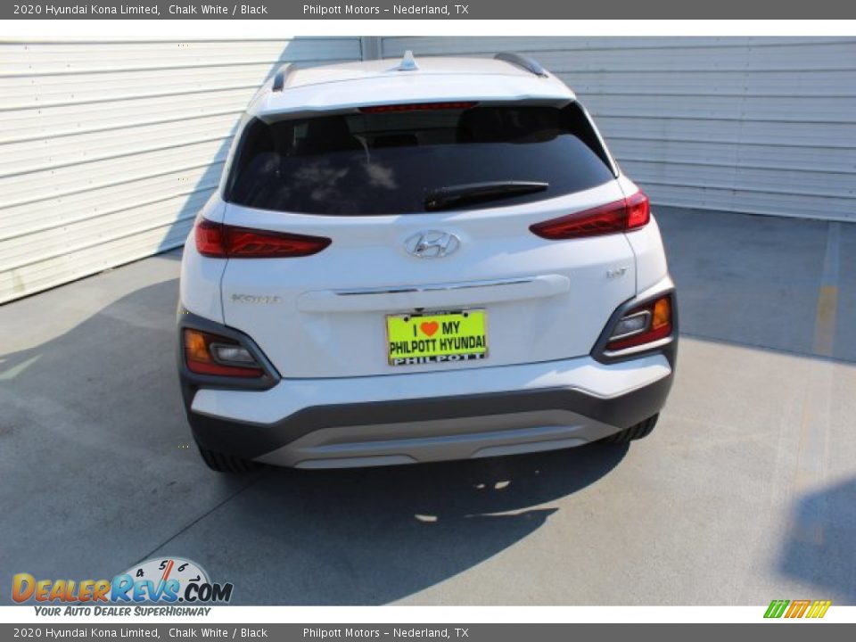 2020 Hyundai Kona Limited Chalk White / Black Photo #7