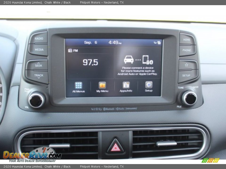 2020 Hyundai Kona Limited Chalk White / Black Photo #16