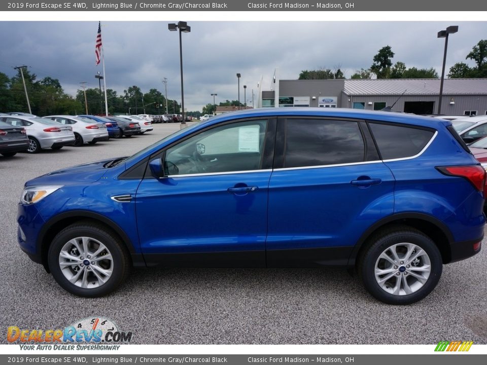 2019 Ford Escape SE 4WD Lightning Blue / Chromite Gray/Charcoal Black Photo #2