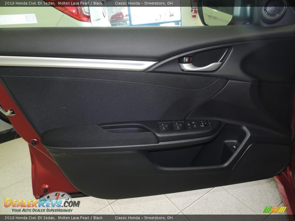 2019 Honda Civic EX Sedan Molten Lava Pearl / Black Photo #9