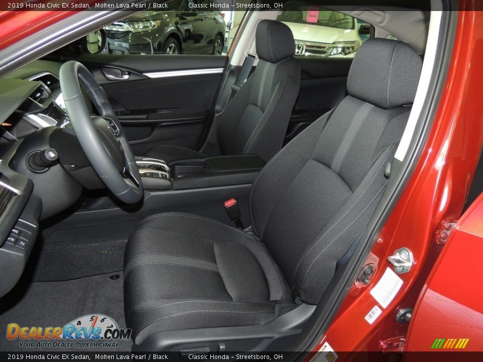 2019 Honda Civic EX Sedan Molten Lava Pearl / Black Photo #12