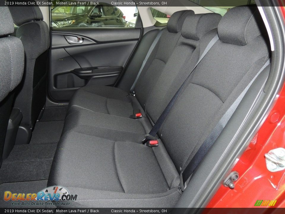 2019 Honda Civic EX Sedan Molten Lava Pearl / Black Photo #13