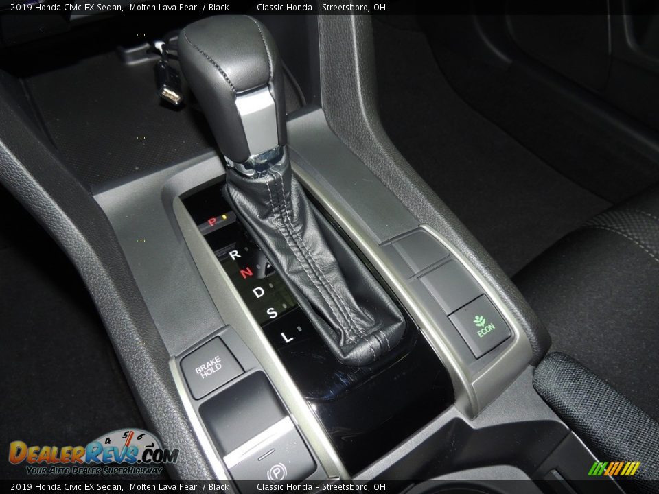 2019 Honda Civic EX Sedan Molten Lava Pearl / Black Photo #17