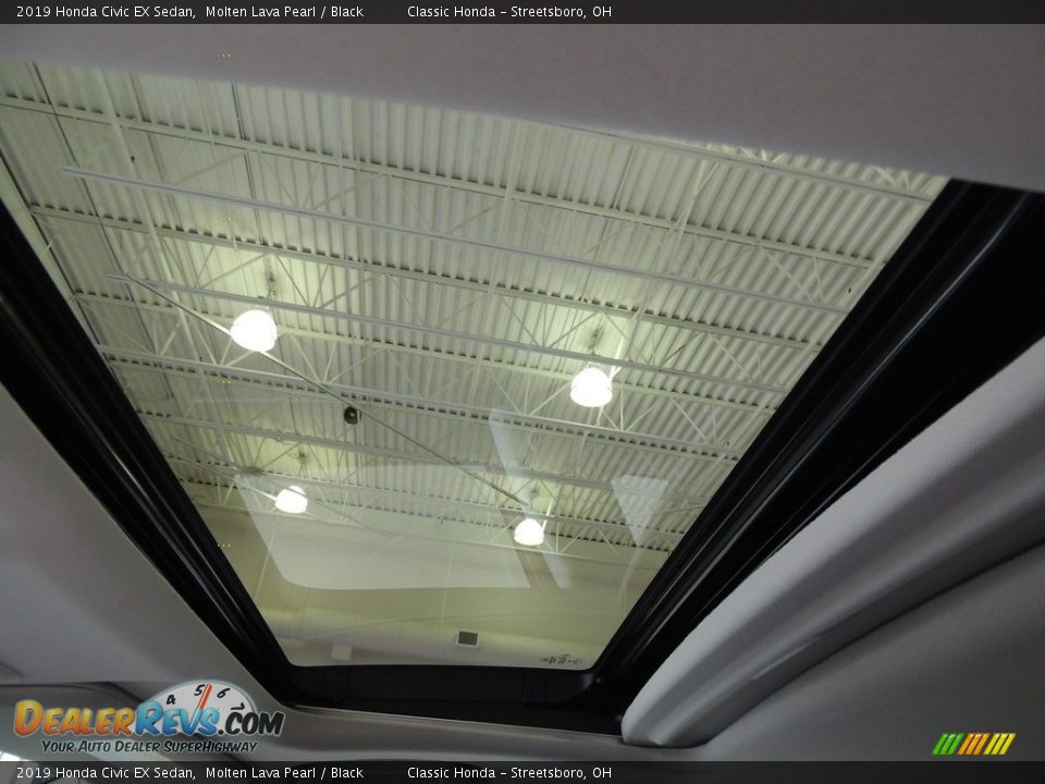 2019 Honda Civic EX Sedan Molten Lava Pearl / Black Photo #18
