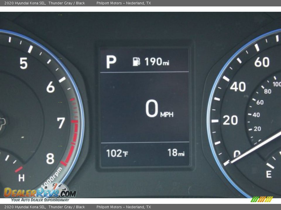 2020 Hyundai Kona SEL Thunder Gray / Black Photo #13