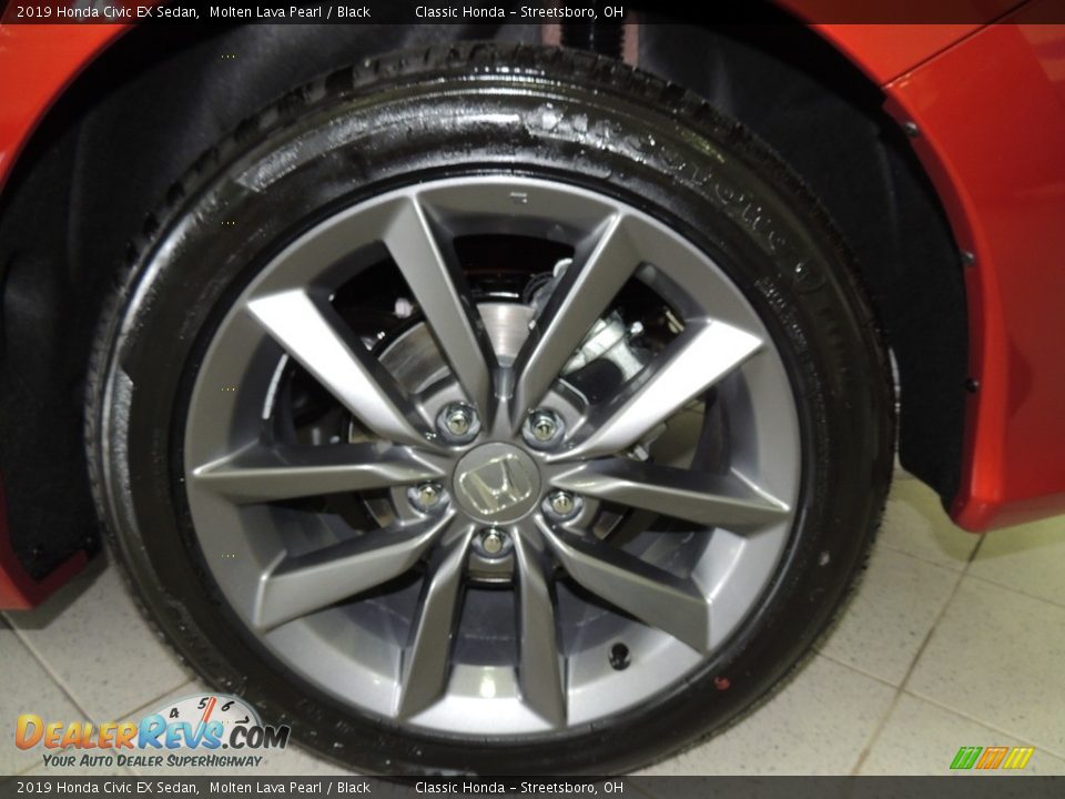 2019 Honda Civic EX Sedan Molten Lava Pearl / Black Photo #20