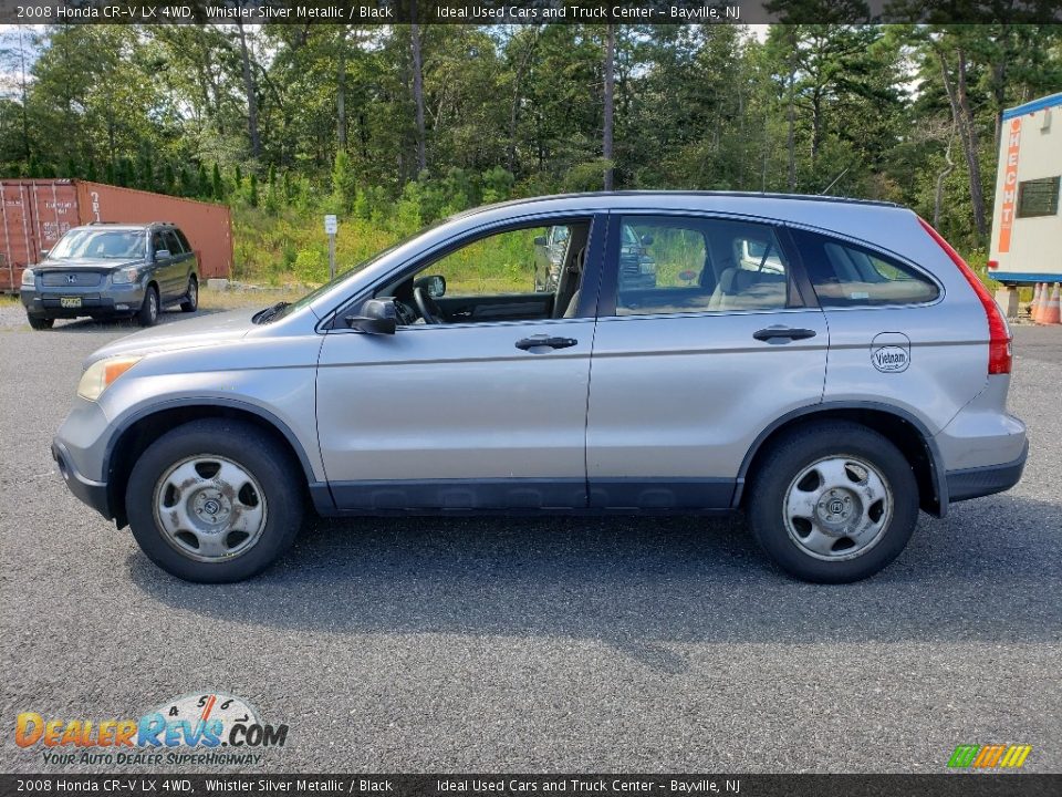 2008 Honda CR-V LX 4WD Whistler Silver Metallic / Black Photo #2