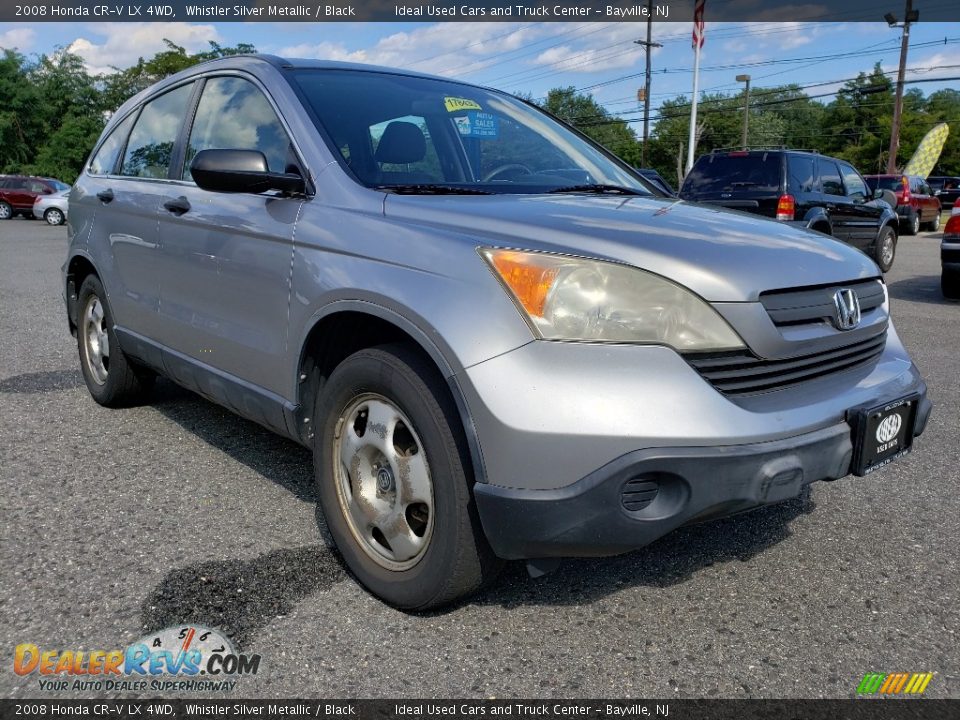 2008 Honda CR-V LX 4WD Whistler Silver Metallic / Black Photo #7