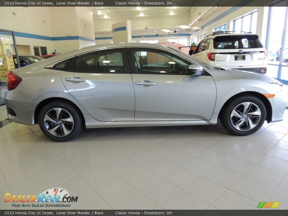 2019 Honda Civic LX Sedan Lunar Silver Metallic / Black Photo #4