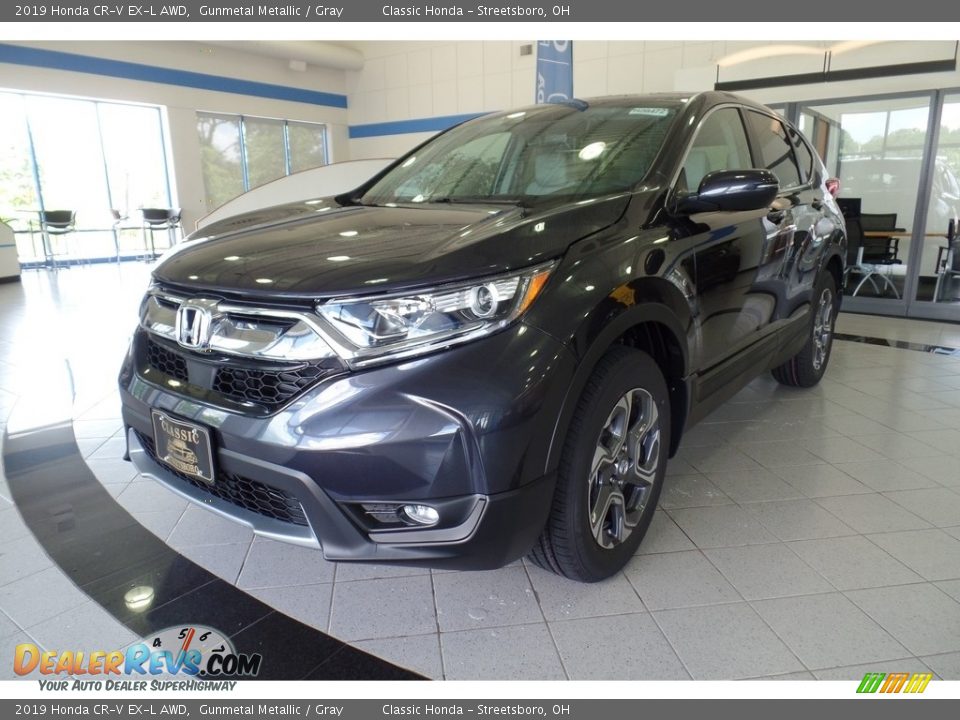 2019 Honda CR-V EX-L AWD Gunmetal Metallic / Gray Photo #1