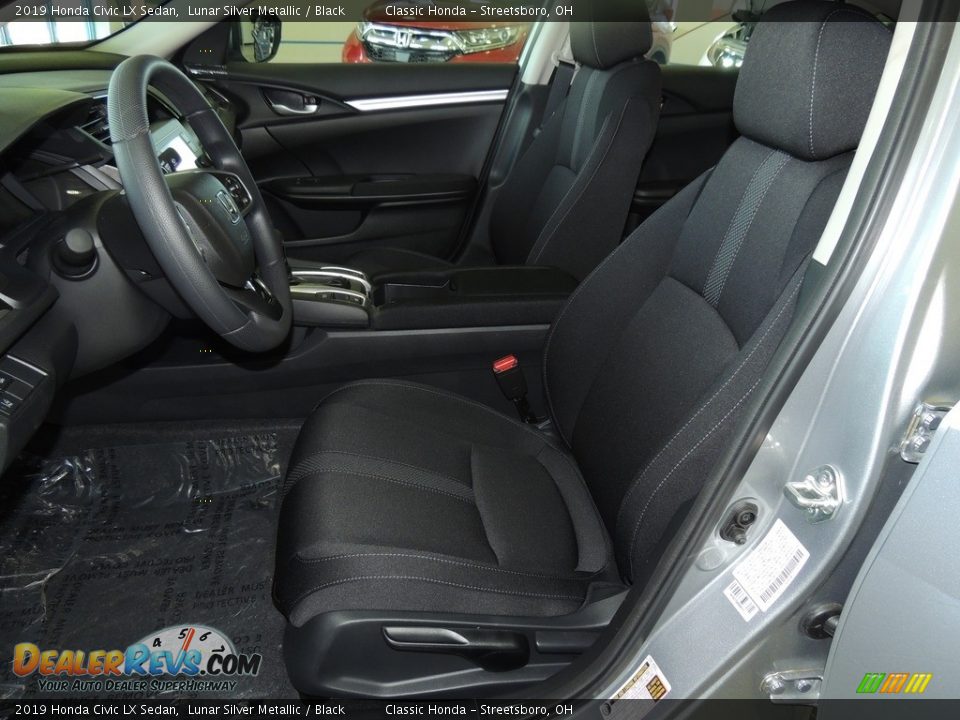 2019 Honda Civic LX Sedan Lunar Silver Metallic / Black Photo #12