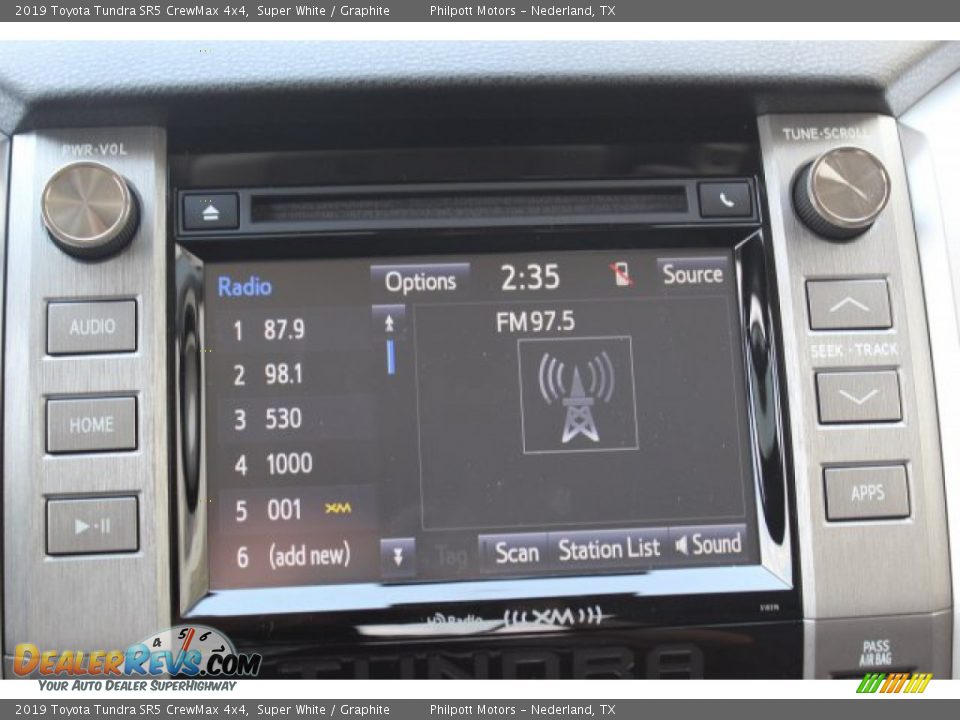 2019 Toyota Tundra SR5 CrewMax 4x4 Super White / Graphite Photo #15