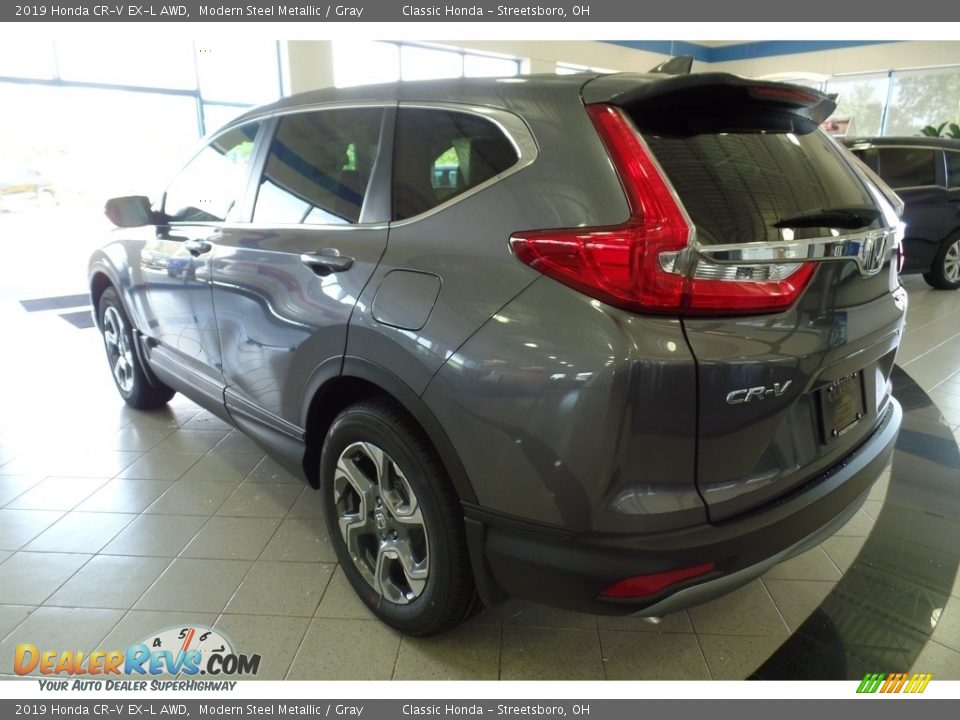 2019 Honda CR-V EX-L AWD Modern Steel Metallic / Gray Photo #2