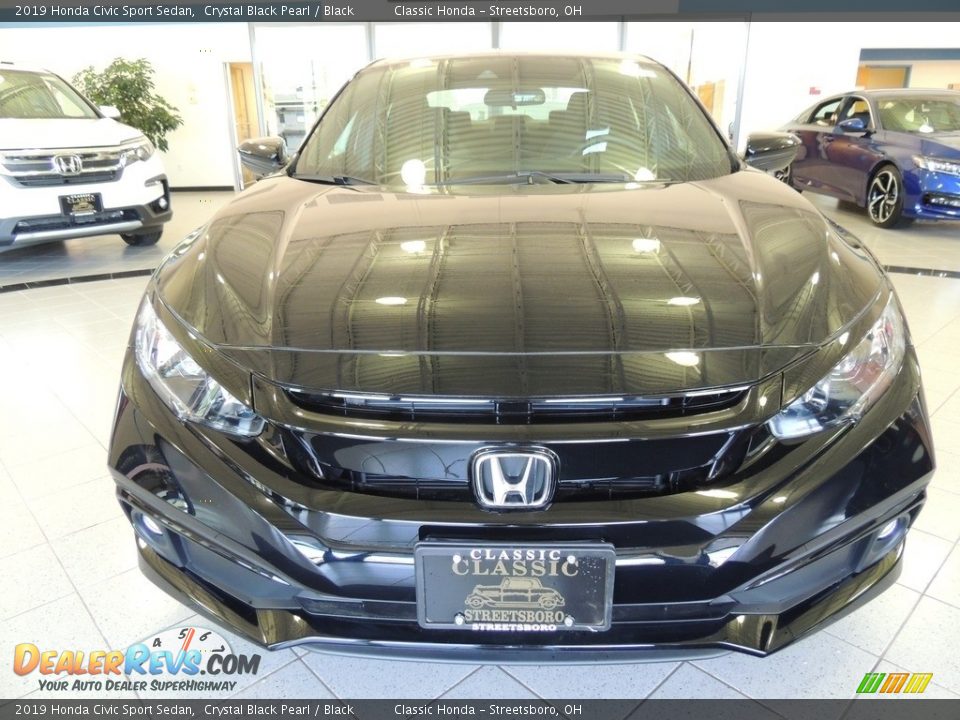 2019 Honda Civic Sport Sedan Crystal Black Pearl / Black Photo #2