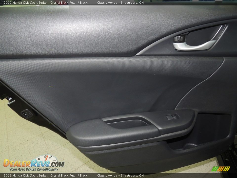 2019 Honda Civic Sport Sedan Crystal Black Pearl / Black Photo #10