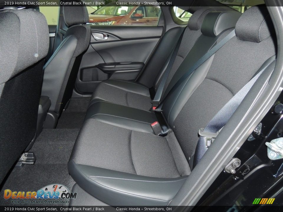 2019 Honda Civic Sport Sedan Crystal Black Pearl / Black Photo #13