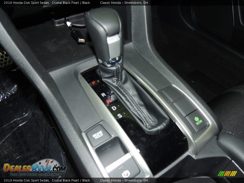 2019 Honda Civic Sport Sedan Crystal Black Pearl / Black Photo #17