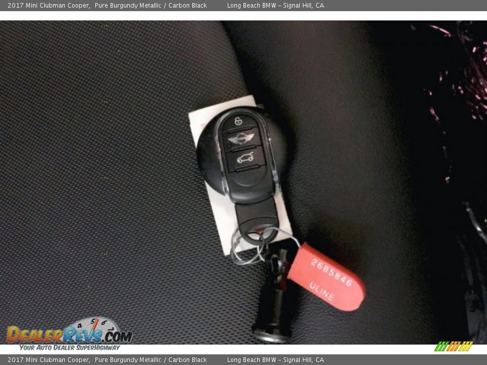2017 Mini Clubman Cooper Pure Burgundy Metallic / Carbon Black Photo #11
