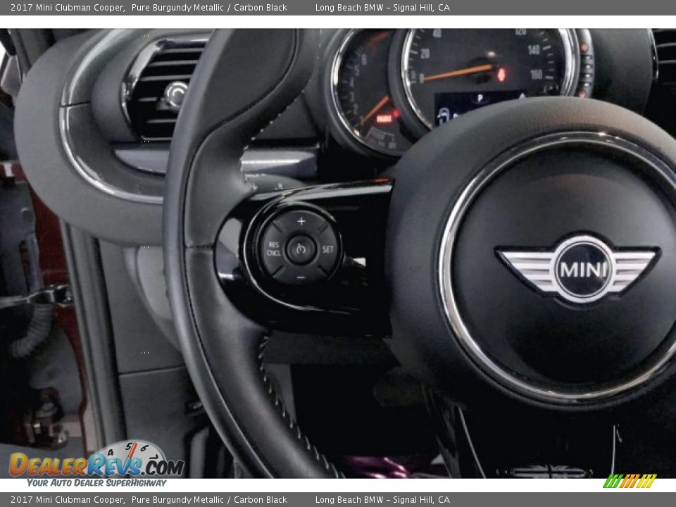 2017 Mini Clubman Cooper Pure Burgundy Metallic / Carbon Black Photo #13
