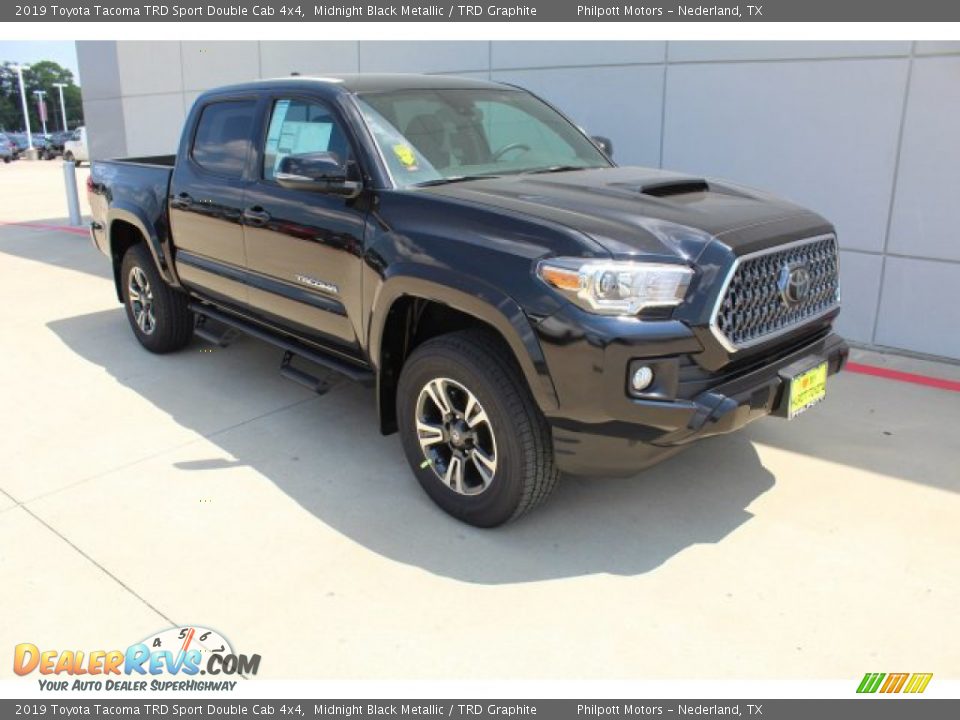 2019 Toyota Tacoma TRD Sport Double Cab 4x4 Midnight Black Metallic / TRD Graphite Photo #2