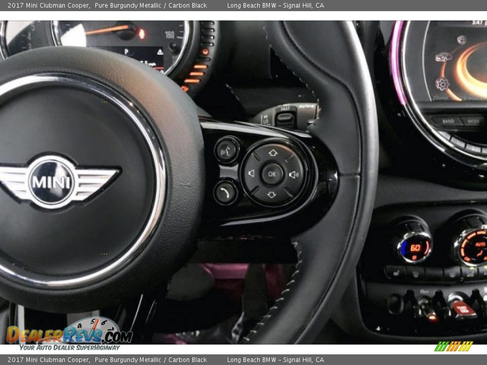 2017 Mini Clubman Cooper Pure Burgundy Metallic / Carbon Black Photo #14