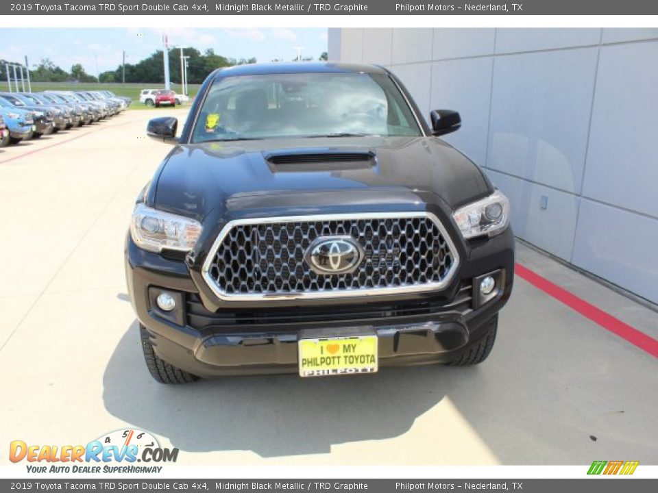 2019 Toyota Tacoma TRD Sport Double Cab 4x4 Midnight Black Metallic / TRD Graphite Photo #3