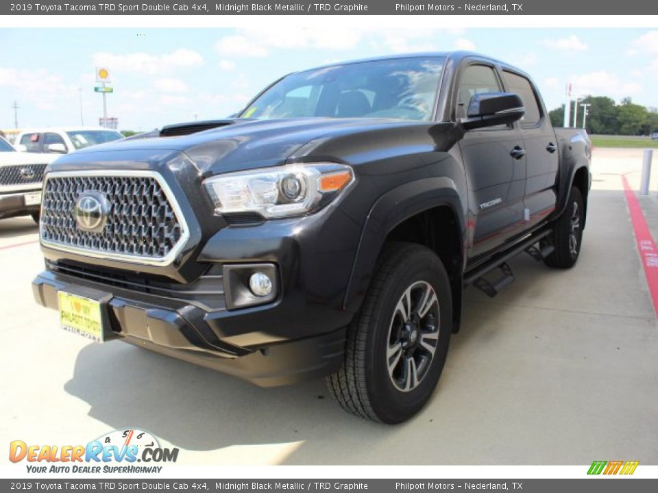 2019 Toyota Tacoma TRD Sport Double Cab 4x4 Midnight Black Metallic / TRD Graphite Photo #4