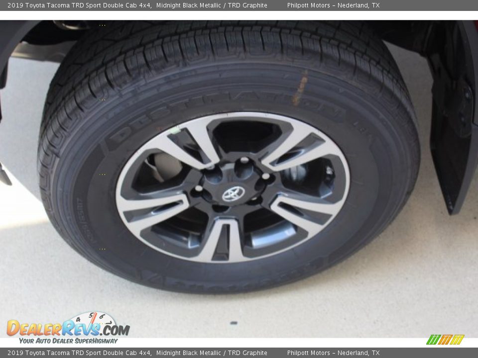 2019 Toyota Tacoma TRD Sport Double Cab 4x4 Midnight Black Metallic / TRD Graphite Photo #5