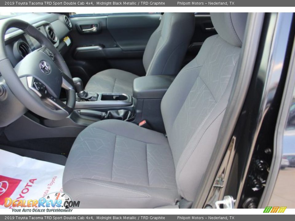 2019 Toyota Tacoma TRD Sport Double Cab 4x4 Midnight Black Metallic / TRD Graphite Photo #10