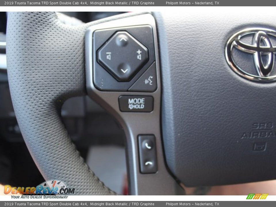 2019 Toyota Tacoma TRD Sport Double Cab 4x4 Midnight Black Metallic / TRD Graphite Photo #11