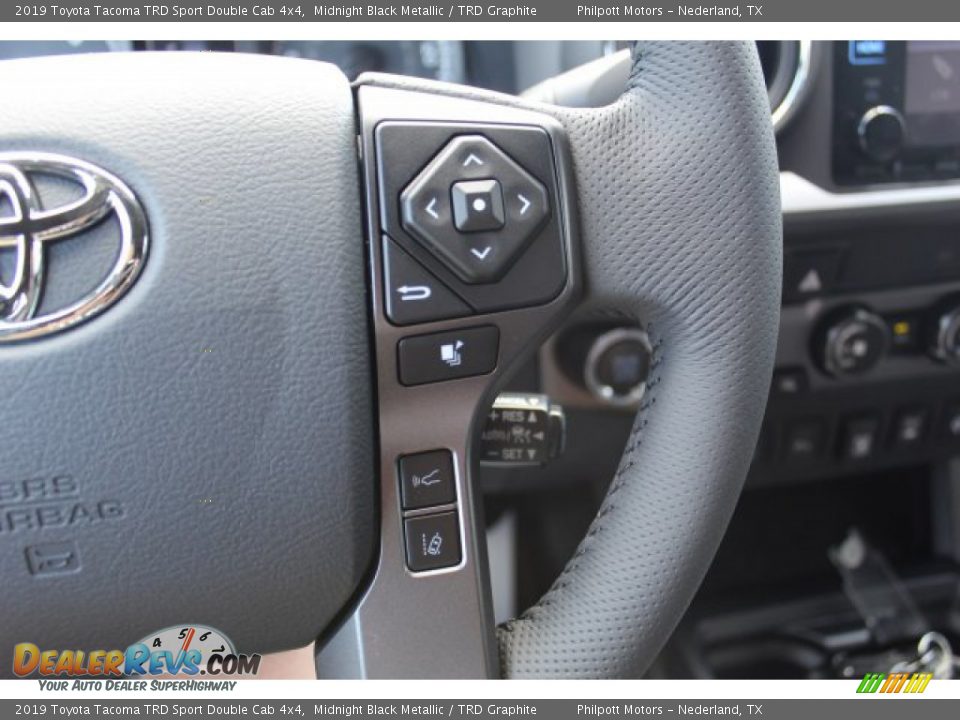2019 Toyota Tacoma TRD Sport Double Cab 4x4 Midnight Black Metallic / TRD Graphite Photo #12