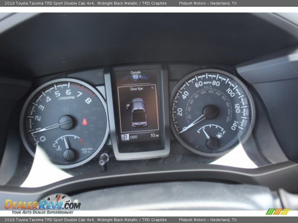 2019 Toyota Tacoma TRD Sport Double Cab 4x4 Midnight Black Metallic / TRD Graphite Photo #13
