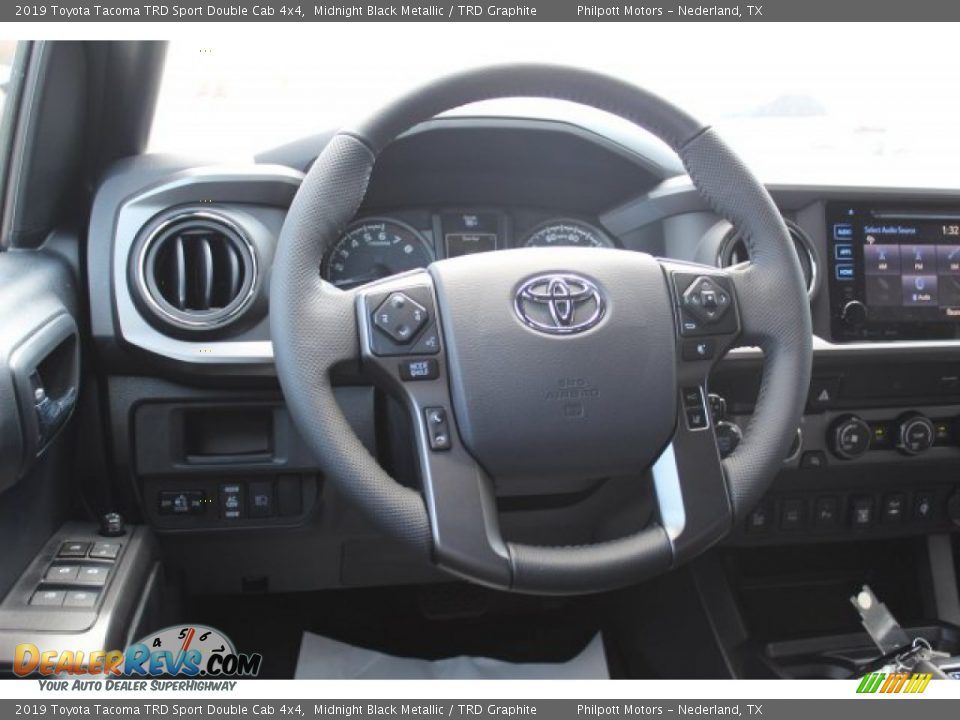 2019 Toyota Tacoma TRD Sport Double Cab 4x4 Midnight Black Metallic / TRD Graphite Photo #22