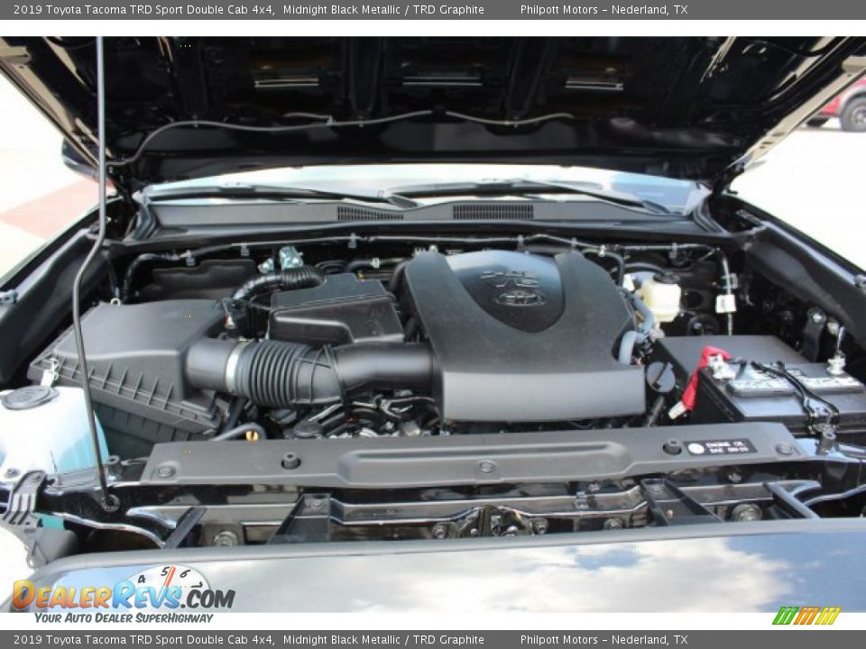 2019 Toyota Tacoma TRD Sport Double Cab 4x4 Midnight Black Metallic / TRD Graphite Photo #24