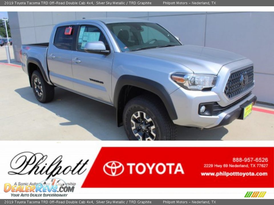 2019 Toyota Tacoma TRD Off-Road Double Cab 4x4 Silver Sky Metallic / TRD Graphite Photo #1